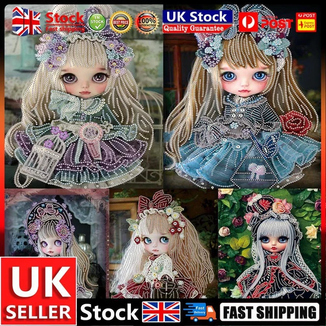 Diamond Painting Kit Cartoon Doll 5D DIY Partial Drill Special Shape Rhinestones