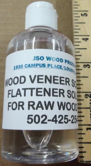 Wood veneer softener flattener 6 ounce bottle