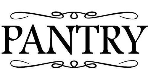 Pantry Wall Decal - Vinyl Door Decals, Kitchen Decor