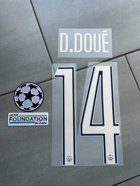 Flocage Officiel Psg 2024/2025 BARCOLA fourth UCL Maillot