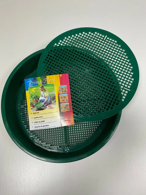 Gartensieb Erdsieb mit2 Siebeinsätzen Erdesieb Rüttelsieb Erddurchwurfsieb Ø38cm