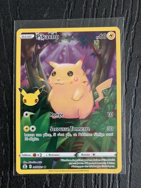 Carte Pokémon Pikachu V Surf - 008/025 Celebrations 25th Anniversaire