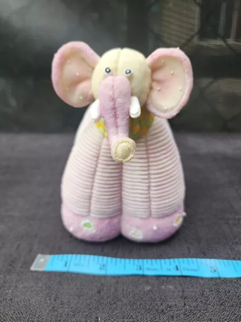 Resin Baby Girl Elephant Piggy Bank With Bottom Stopper