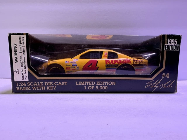 Racing Champions 1:24 1995 Diecast Car BANK #4 Sterling Marlin Kodak Chevrolet
