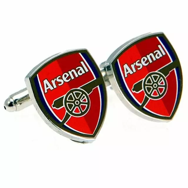 Arsenal FC Crest Cufflinks - Football Official Merchandise Gift Club Sports