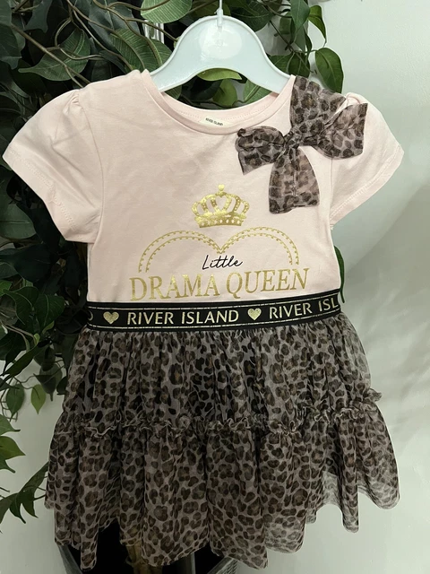 ragazze età 2-3 anni set abbigliamento isola fiume gilet e gonna (g)