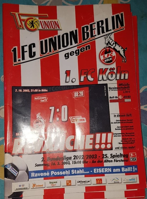 2002/03 2.Bundesliga 1.FC Union Berlin - 1.FC Köln