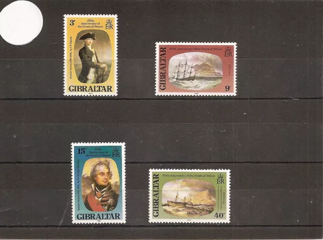 Gibraltar 1980 SG437-40 4v NHM 175th Anniv-Death of Nelson-Paintings-+2v(3 pics)