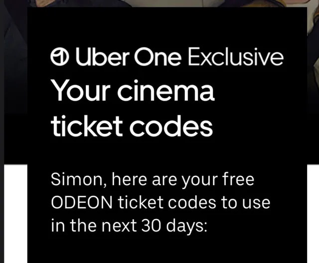 Odeon Cinema Ticket Vouchers - 2 Adult Ticket Vouchers