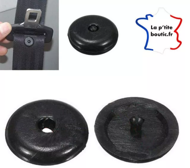 ⭐️ Arrêt de boucle Ceinture de sécurité Bouton Clip voiture universelle Noir ⭐️