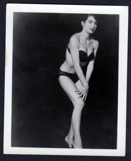 1960 sous-Vêtements Érotique Nu Poses Lingerie Vintage Pin Up Photo