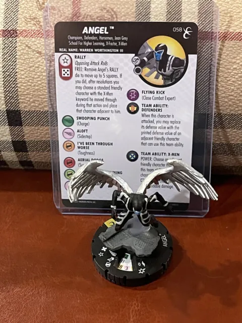 Heroclix Angel #058 - Super Rare - From X-Men Rise and Fall Set - NEW/Never Used