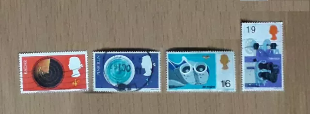 Complete GB used stamp set - 1967 British Discovery & Invention