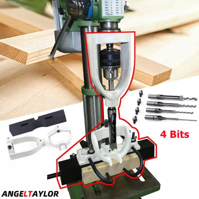 Mortising Kit Mortise Locator Tool Square Hole Drill Press Attachment
