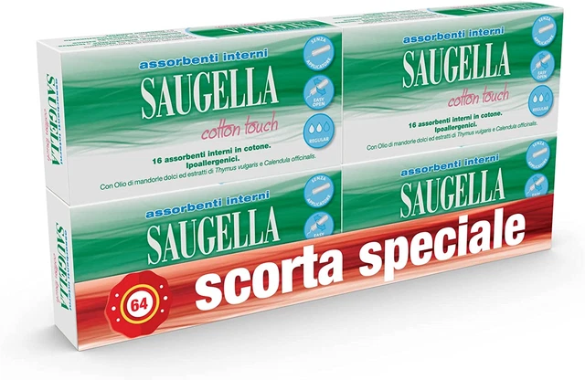 Cotton Touch Assorbenti Interni Normali Ipoallergenici 64 Pezzi - 80 G