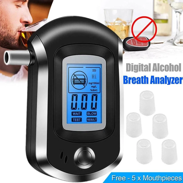 Analizador de aliento digital portátil LCD probador de alcohol alcoholemia detectG4 Z3L4