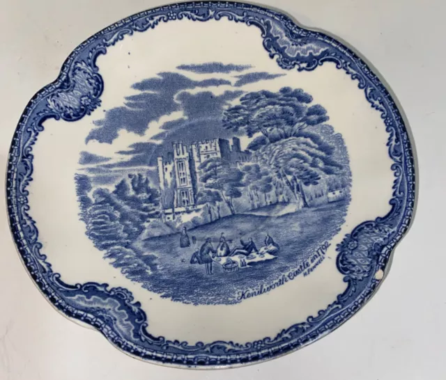 Vtg JOHNSON BROS "Old Britain Castles Blue" England (old mark) Flat Cup Saucer.