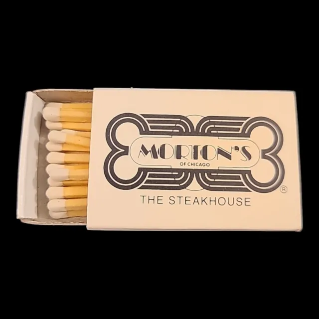 VINTAGE MATCHBOX MORTON'S Of Chicago The Steakhouse Restaurant Wooden ...