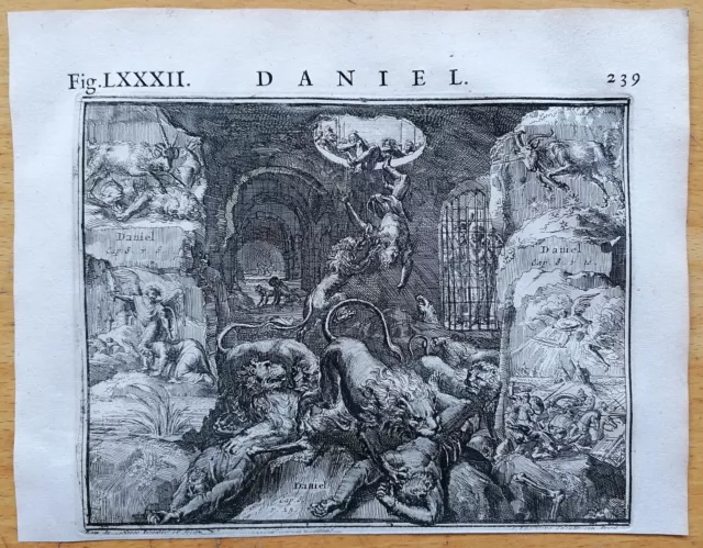 Daniel (A) - Original Engraving Romeyn de Hooghe Bible - 1729