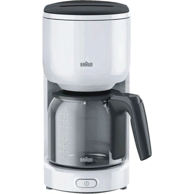 Braun KF 3100 WH PurEase Filterkaffeemaschine weiß 1000 Watt Abschaltautomatik