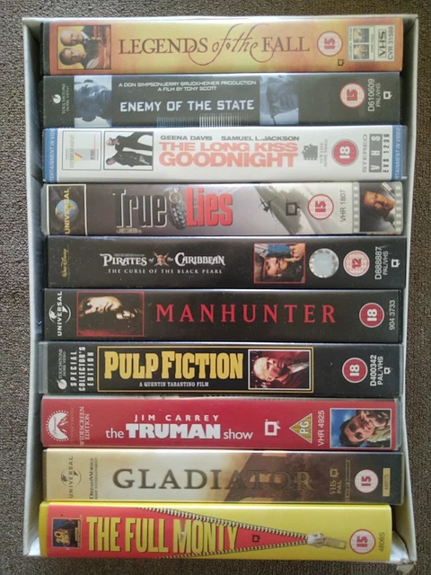 Bundle 10 Action Adventure Thriller Comedy VHS Video Cassette Tapes Job Lot