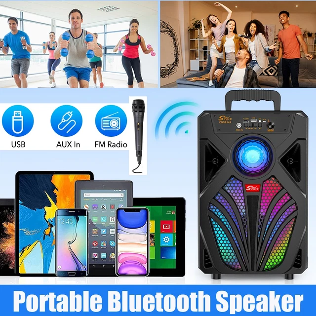 TWS LOUDSPEAKER PORTABLE Bluetooth Speaker Party Heavy Bass Subwoofer ...