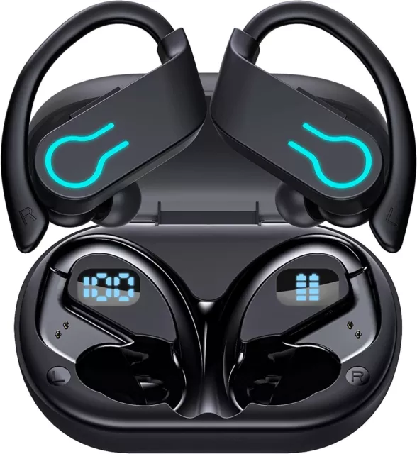 Cuffie Bluetooth Sport senza fili, Auricolari Bluetooth 5.3, Auricolari Wireless