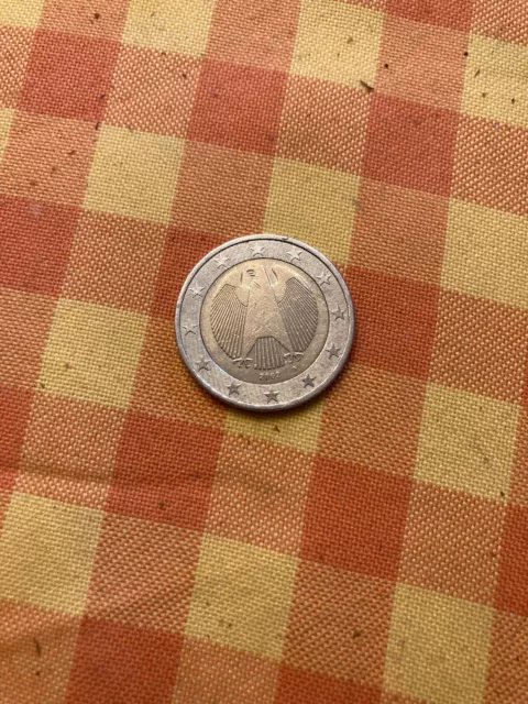 piéces de monnaie 2 € Alemange 2002 avec faute de frappe G