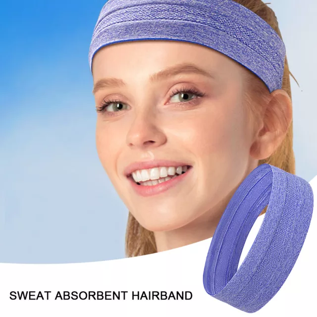 fr Sports Headband Elastic Fitness Sweatband Breathable for Jog Basketball Runni 2