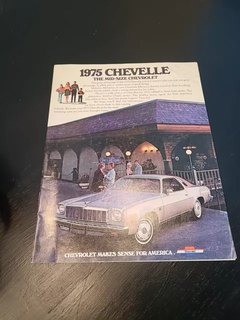 Vintage Car Dealership Advertising Brochure *1975 CHEVROLET CHEVELLE*