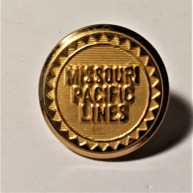 Missouri Pacific Lines Railroad Uniform Button  1"