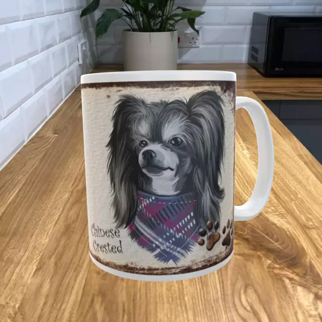 Chinese Crested 11oz Coffee Mug My Dog's Rules Theme 601DRMUG