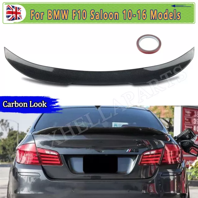 BMW 5 Series F10 inc M5 Carbon Fibre Boot Spoiler PSM Style 10-17