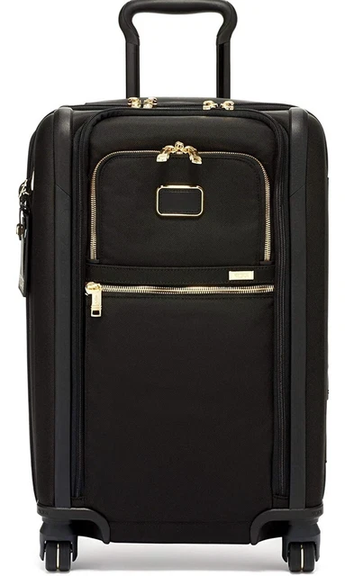 TUMI Alpha 3 International Dual Access 4 Wheeled Carry-On Black/Gold - 117160-26