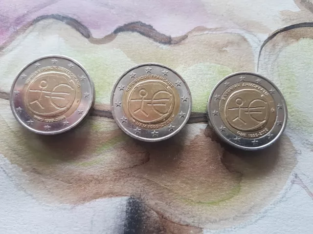 Lot De Pièces 2 euros RARE