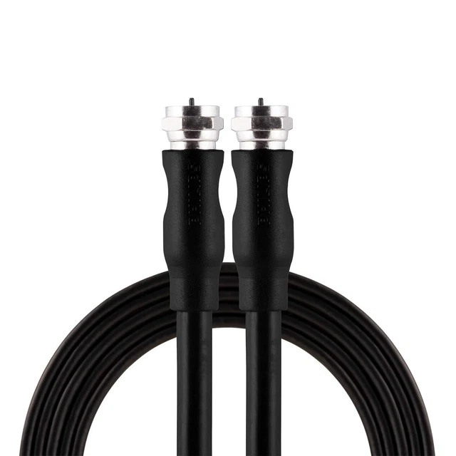 Philips RG6 Dual Shield Coaxial Cable, 25 ft. Ideal for TV Antenna DVR VCR