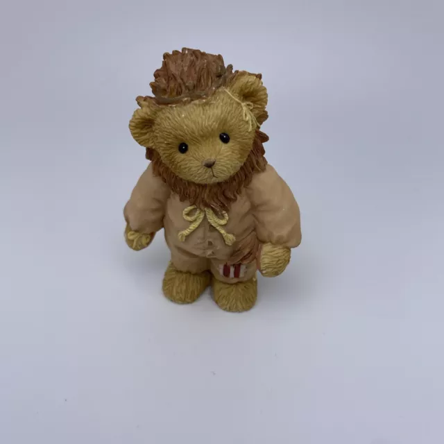 Cherished Teddies Bear Figurine Cowardly Lion Avon Exclusive Wizard of Oz