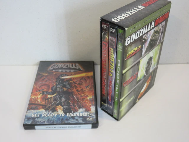 Godzilla Collection Box Set GODZILLA 50TH ANNIVERSARY DVD COLLECTION HEDORAH VS GIGAN 2000 4 MOVIES ...