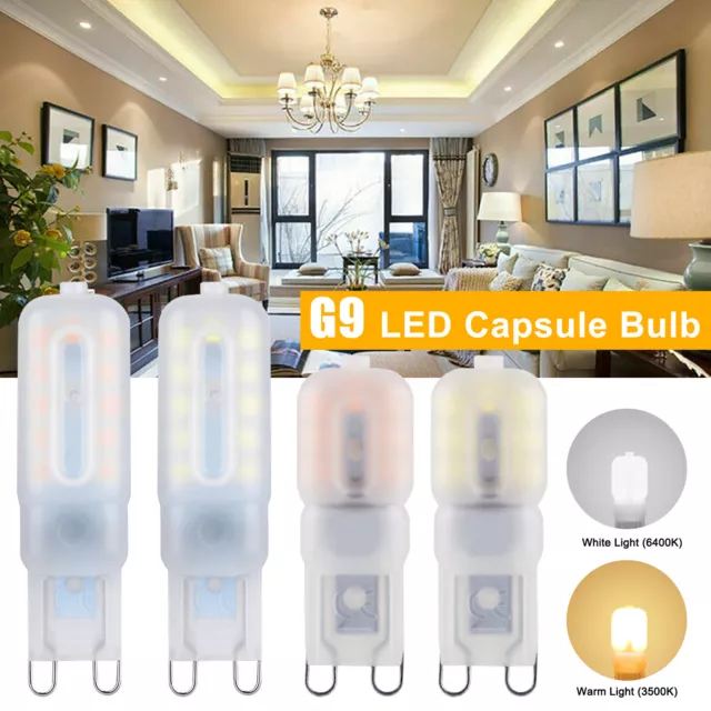 10-50x G9 3W 5W LED Dimmable Capsule Light Bulb Replace Halogen Lamps AC220-240V