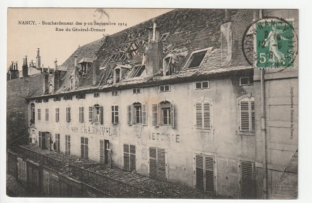 NANCY - Meurthe & Moselle - CPA 54 - War Bombings - Rue General Drouot