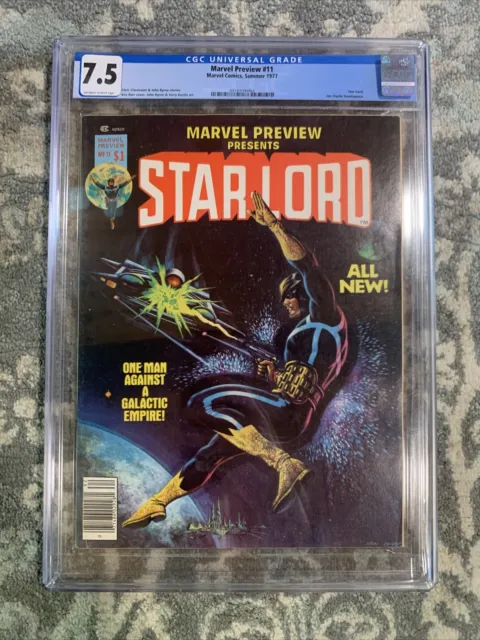 Marvel preview 11 CGC 7.5 (1977) 2nd app Star-lord, Guardians Of The Galaxy