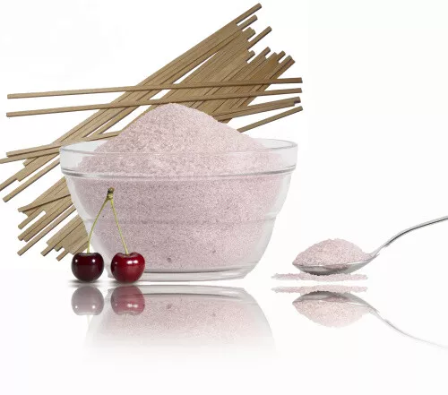 1kg bunter,roter Kirsch Zucker für Zuckerwatte+50 Holzstäbe,Zuckerwattestäbchen