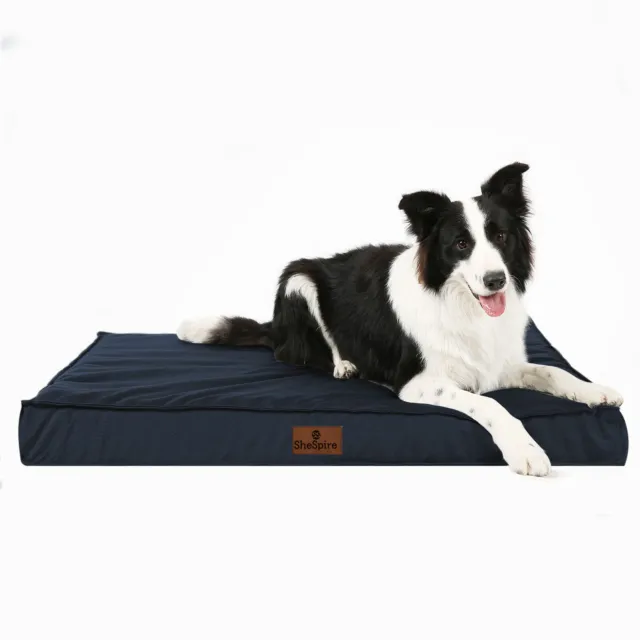 Blue Orthopedic Foam M L XL XXL Dog Bed Pet Mat w/Removable Oxford Cooling Cover