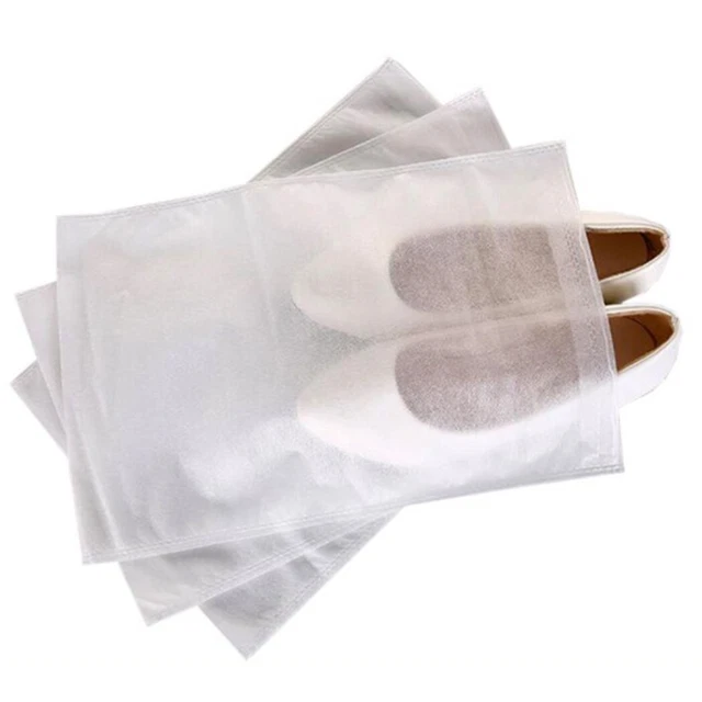 Nicht Gewebt Staubfrei Schuh Tasche Tragbar Beutel Aufbewahrung Reise 10Pcs