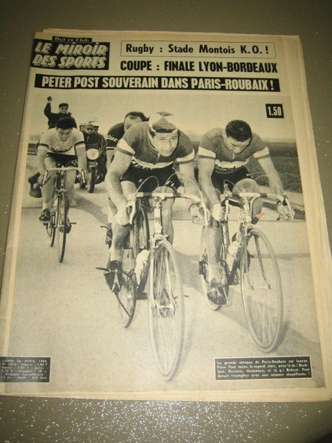 Miroir Des Sports N°1231 11/04/1968 - Eddy Merckx Vainqueur Paris-Roubaix - Collector