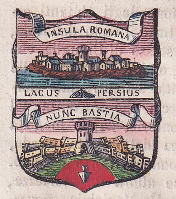 1865 Stemma di Bastia Umbra in provincia di Perugia