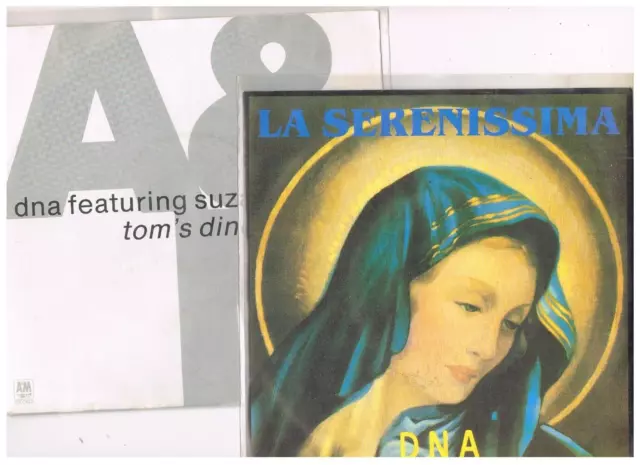 2 x 7" - DNA - LA SERENISSIMA & Suzanne VEGA - TOMS DINER - german PS