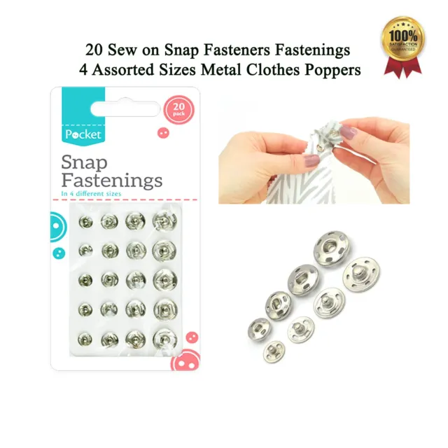 Metal snap fastener spring press studs popper button sew on sewing