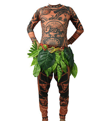 Tipo Maui Vaiana Costume Carnevale Uomo Animazione Cosplay Maui MAUIC12 - SD 3
