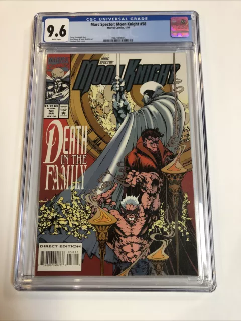 Marc Spector Moon Knight (1994) # 58 CGC 9.6 WP) Stephen Platt Cover